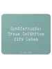 Mr. & Mrs. Panda Mousepad Spruch Schäferhund Gefährten mit Spruch in Meeresbrise