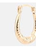 Diamant L'éternel Creolen aus 375 Gelbgold
