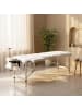 HOMCOM Massageliegen-215B x 81T x 61-84H cm-Weiß