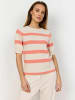 soyaconcept Pullover SC-KANITA STRIPE 19 in 94635C PEACH PINK MELANGE COMB