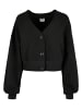 Urban Classics Urban Classics Damen Ladies Organic Oversized Short Terry Cardigan in black