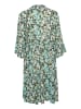 Kaffe Kleid KAhera A-shape in Blue/Green Abstract Flower