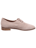Everybody Damenschnürrschuhe halb glatte-oder Ledersohle bis 25 mm  in  Beige