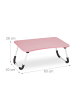 relaxdays Laptoptisch in Pink - (B)63 x (H)26 x (T)40 cm