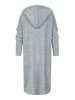 Cloud5ive Cloud5ive Longform knit cardigan with hood in dark grey