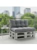relaxdays 2-tlg. Palettenkissen-Set in Grau