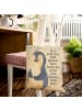 Mr. & Mrs. Panda Tasche Pinguin Diät Design mit Spruch in Weiß