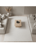 KADIMA DESIGN Teppich Kurzflor Waschbar 3D ILLER Strapazierfähig OEKO-TEX in Creme
