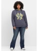 sheego by Joe Browns Kapuzensweatshirt in indigo bedruckt