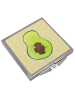Mr. & Mrs. Panda Schminkspiegel Avocado Kern ohne Spruch in Gelb Pastell