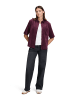 BETTY & CO Hemdbluse mit aufgesetzten Taschen in Dark Aubergine