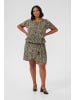 KAFFE curve Bluse kurzarm KCmaren Regular fit in Feather Gray / Black Animal