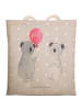 Mr. & Mrs. Panda Tasche Koala Luftballon ohne Spruch in Grau Pastell