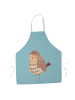 Mr. & Mrs. Panda Grill Schürze Eule Zufrieden ohne Spruch in Türkis Pastell