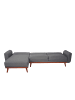 MCW Sofa mit Schlaffunktion J20, Anthrazit-grau