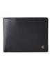 Esquire Houston Geldbörse RFID Schutz Leder 12 cm in schwarz
