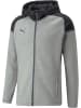 Puma Jacke "TeamCUP CasuaLongsleeve Hooded Jacket" in Grau