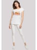F4NT4STIC T-Shirt Muttertag Blumen Mama in weiß