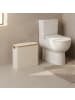 relaxdays Toilettenpapier Aufbewahrung in Beige - (B)43 x (H)38 x (T)17 cm