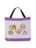 Mr. & Mrs. Panda Tote Bag Igel Familie ohne Spruch in Grau Pastell
