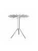 relaxdays Wäscheständer in Weiß/ Silber - (H)121 x Ø112 cm