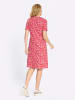 Sieh an! Jersey-Kleid in rot-weiß-bedruckt