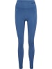 Hummel Hummel Leggings Hmltif Yoga Damen Dehnbarem Schnelltrocknend Nahtlosen in BLUE HORIZON