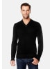 Vincenzo Boretti Pullover tailliert in schwarz