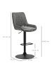 HOMCOM Barhocker-51L x 59B x 97-117H cm-Dunkelgrau