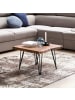 FineBuy Couchtisch in Braun / Sheesham / 51x56x38