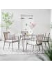 home24 Gartenessgruppe Sula 5-teilig in Beige