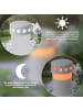 STAR Trading LED Grabkerze Serene, Batterie, weiß, outdoor, 13,5cm