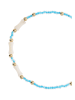 IZIA Women Jewelry Set With Bracelet And Ring in Blue White