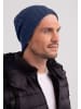 CASH-MERE.CH Bio Rib Mütze in Jeans Blau