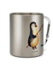 Mr. & Mrs. Panda Thermobecher Pinguin Angler ohne Spruch in Silber