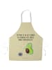 Mr. & Mrs. Panda Grill Schürze Avocado Tanzen mit Spruch in Gelb Pastell