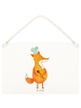 Mr. & Mrs. Panda Deko Schild Fuchs Koch ohne Spruch in Transparent