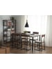 Beliani Esszimmertisch LAREDO in Schwarz/Braun - (W) 90 x (H) 75 x (L) 150 cm