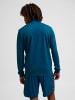 Hummel Halbreißverschluss Jacke Hmlauthentic Multisport Herren in BLUE CORAL/SULPHUR SPRING