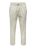 Only&Sons Jogginghose ONSLINUS CROP LIN tapered in Beige