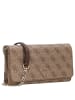 Guess Noelle II Xbody - Clutch 21 cm (dark taupe logo) in latte logo/brown