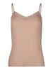 Skiny Spaghettitop Modal Lace in Beige