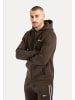 SMILODOX Zip Hoodie Yasin in Braun