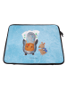 Mr. & Mrs. Panda Laptop Tasche Pinguin & Maus Wanderer ohne Spruch in Eisblau