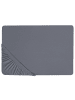 Beliani Bettlaken JANBU in Grau - (W) 140 x (H) 30 x (L) 200 cm
