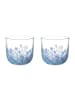 like. by Villeroy & Boch 2er Set Wasserglas Like Confetti in Blau 200 ml in blau