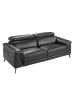 Angel Cerdá Relax-Sofa 6051 in Schwarz / Schokolade
