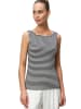 Zero  Streifentop mit U-Bootausschnitt in BlackCream