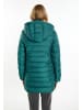 myMo Damen Leichte Steppjacke in Dunkelgrün