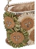 gaya Women Handbag in Beige Green